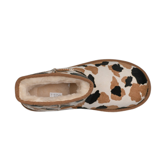 UGG autumn and winter new women's classic boots, cow pattern mini short tube snow boots 1123353