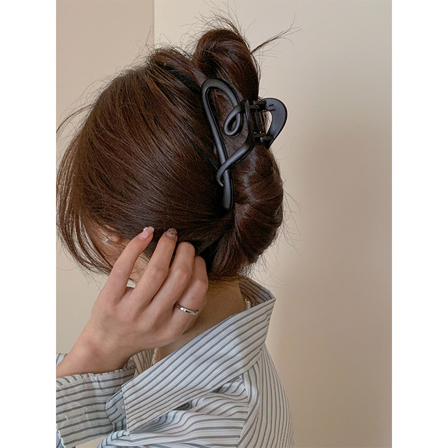 High-end love hair clip for women 2025 new style back head hair clip large shark clip hair clip headgear