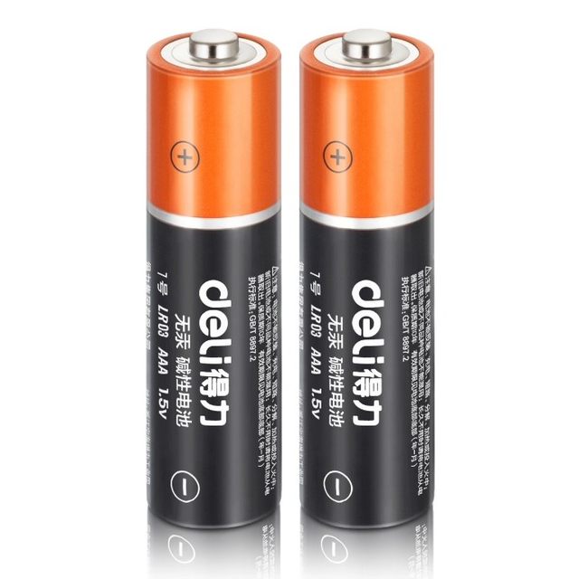 Deli alkaline battery No. 7 No. 5 battery 18504 card with 2 capsules for household use genuine JKJF-1