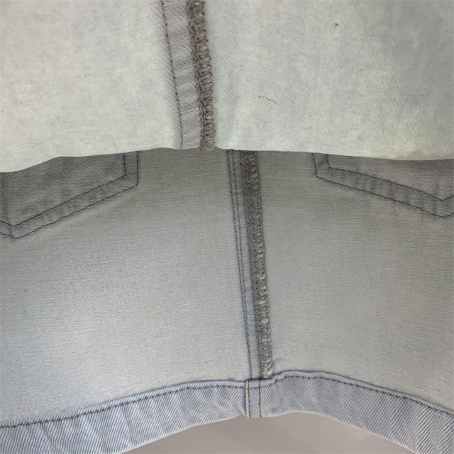 2025 summer new pocket chain design sense denim skirt for women versatile slim A-line skirt
