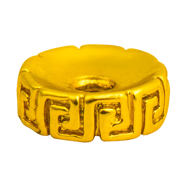 Bracelet gold separator with pattern, ancient method, 24K gold spacer, copper-plated gold separator, accessories, bracelet separator, gold