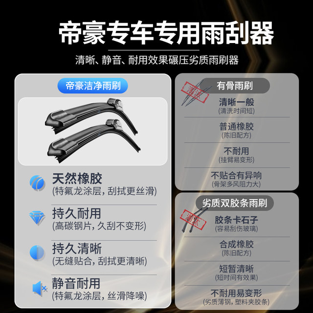 Suitable for Geely Emgrand wiper GS original GL original 17 million model 19 special 22 fourth generation car wiper