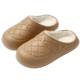 2025 new winter cotton slippers for women thick-soled non-slip warm waterproof confinement shoes couples indoor dormitory wool slippers