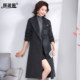 
High-end double-sided cashmere long coat with slim waist, new style for 50-year-old mother, dignified temperament, woolen large size winter coat