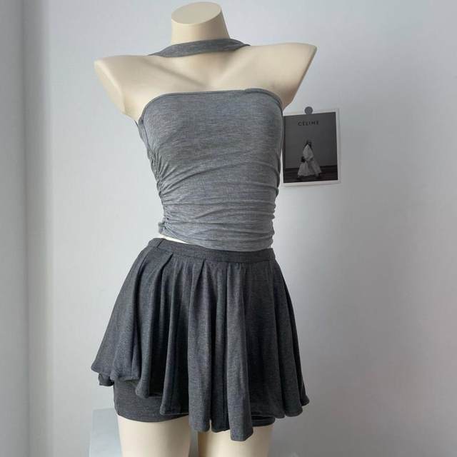 Ballet girl slim and versatile A-line skirt female spring flared skirt high-waisted skirt pants dance practice clothes
