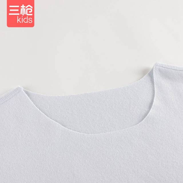Three-gun children's boys and girls' high-count antibacterial long-staple cotton brushed thickened autumn and winter thermal underwear set