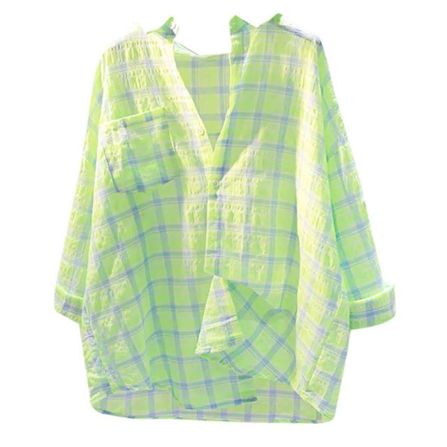 Extra large size 2-300Jin [Jin equals 0.5 kg] women's summer thin loose breathable design sunscreen jacket