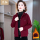 
Enhu middle-aged and elderly 2025 autumn and winter new thickened jacket loose fashion hooded casual foreign style versatile top
