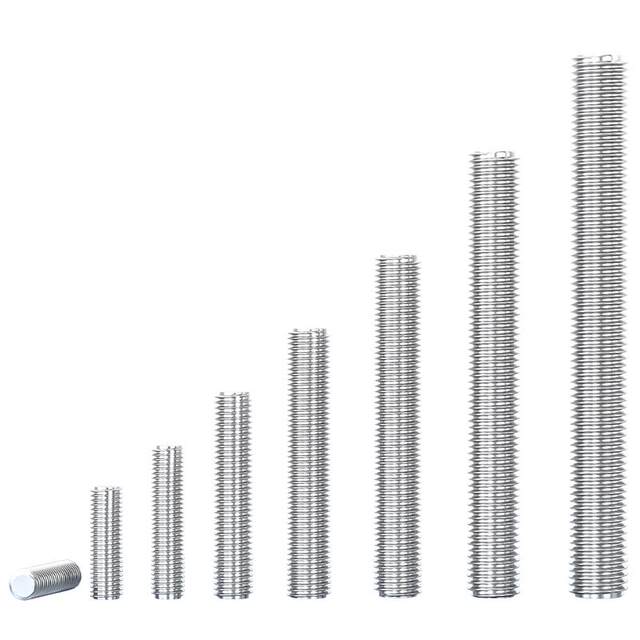 Tianzhuo Hardware Full Threaded Rod 304 Stainless Steel Wire Rod Screw Screw Headless Bolts M3M4-16mm