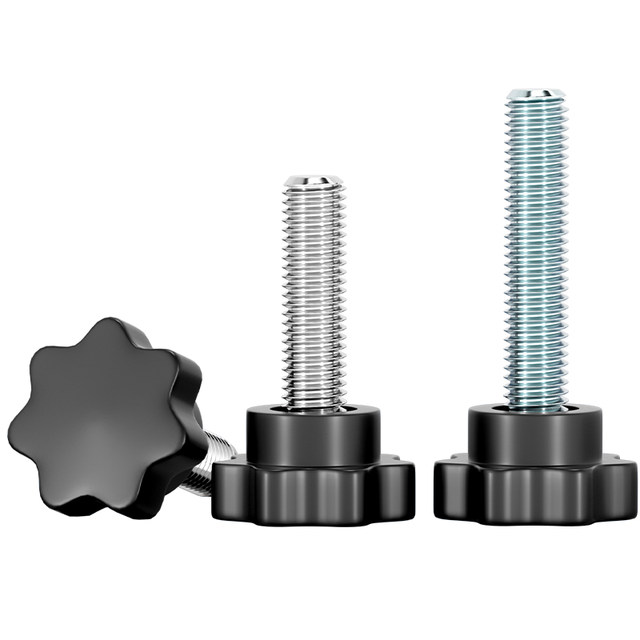 Plastic Wood Seven Stars 304 Stainless Steel Plum Plum Handing Screw Star-shaped hand screws hand screw bolt knob M4-M12
