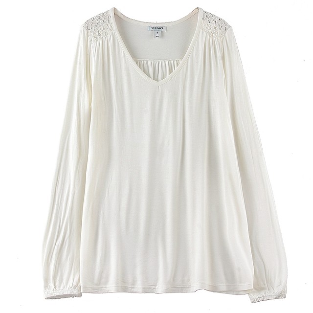 R2 European and American Foreign Trade Captain's Autumn Loose Knit Soft Top Soft Top Sleeples Sleeve Sleeve White White Lace Switch Women's T -shirt