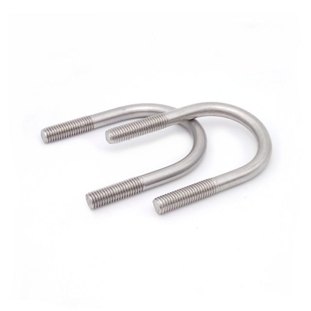 304 stainless steel U-shaped screw U-shaped card U-shaped bolt U-shaped pipe buckle clamp pipe clamp M6M8M10M12M16