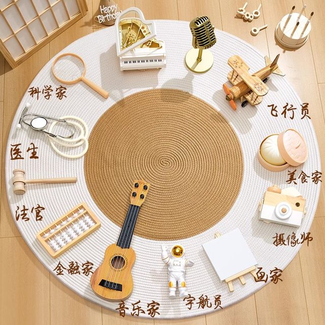 Zhuzhou props supplies first birthday layout set for girls and boys modern lottery wooden single product carpet
