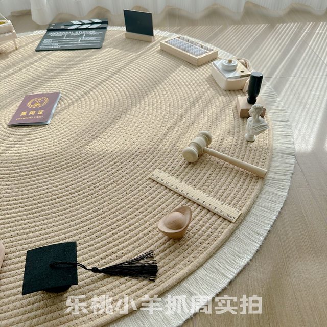 Log ins style props for rental, baby's first birthday ceremony, lottery carpet, birthday decorations