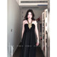 XZY/Xin Zhengyan, slightly fat mm noble and ancient style bead halter neck dress female celebrity temperament heavy industry long skirt