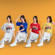 Jazz dance showing clothing cheerleader clothing women's suit Korean female group adult middle school students la la la fuck performance clothing
