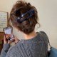 Simple temperament one-word hair clip for women 2025 new high-end duckbill clip large back head hair accessories autumn and winter