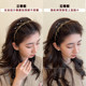 Sweet new wavy hairband for women, face wash, non-stuck, fluffy texture, toothed comb, anti-slip headband, design hairpin