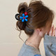 Flower bead hair clip women's high-end 2025 new temperament shark clip hair clip back of the head hair headdress