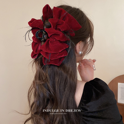 taobao agent Red big advanced demi-season hair accessory, high-quality style