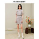 MAXRIENY light luxury sporty slit skirt summer skirt bead sheet pencil skirt
