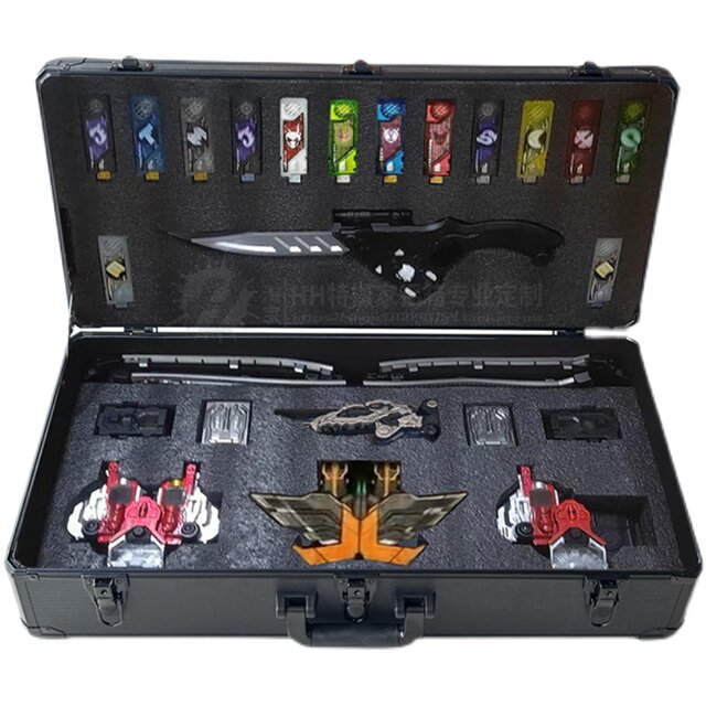 Custom Kamen Rider W CSM belt storage box DX loss E brother transformer driver model display box aluminum box