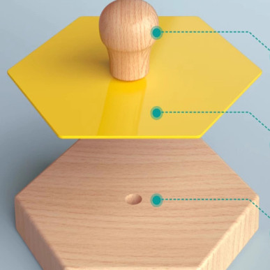 Hand-grabbing board puzzle panel 1 year old 3 Montessori early childhood children shape geometric cognitive pairing puzzle building block toys