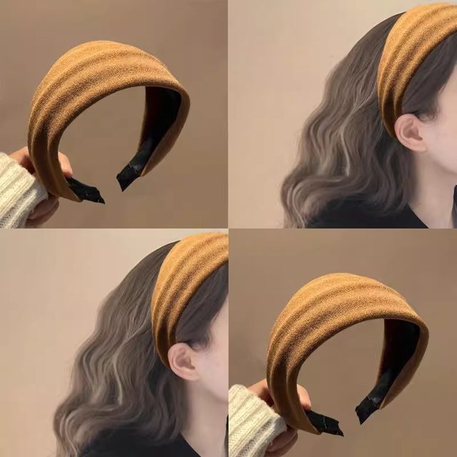 Simple temperament wide-brimmed headband for women 2025 new autumn and winter hair band headband face-showing small non-slip hair band headband