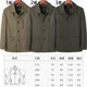 Shinkle cotton lapel jacket Middle -aged and elderly men's spring and autumn men's dad dad jacket medium long top 50 years old 60
