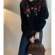 HoleKon/Heavy Industry Vintage Sweater Retro Embroidery Medieval Vintage Sweater Pullover Niche Crochet Top