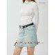 Asymmetrical design-sensory denim skirt 2025 summer new trend high-waist high-end fashionable hip-cover skirt