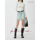 Asymmetrical design-sensory denim skirt 2025 summer new trend high-waist high-end fashionable hip-cover skirt