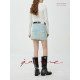 Asymmetrical design-sensory denim skirt 2025 summer new trend high-waist high-end fashionable hip-cover skirt