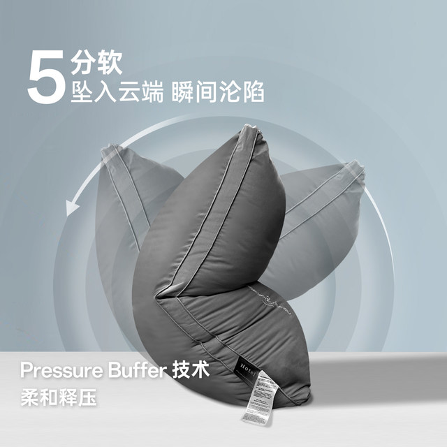 Five-star hotel pillow, cervical vertebra protection pillow core, a pair of men's home single and adult high pillows