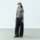 Double soft technology semi-circle original women's clothing [sports] 2025 spring long-sleeved stretch knitted T-shirt women's top
