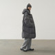 Customized Japanese nourishing nylon semicircle women's clothing [Sports] 2024 Winter thickened over -the -knee long down jacket female
