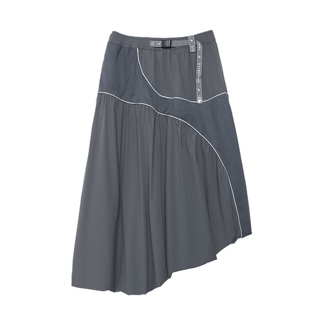 
Semi-circle women's clothing [sports] 2025 summer high waist sporty irregular splicing skirt women's a-line skirt long skirt