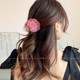 Rose Flower Clip Women's Large Size Summer Romantic Atmosphere 2025 New Temperament Back Head Hair Shark Clip
