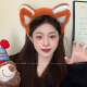 Plush hairband women sweet bow wash face makeup and makeup mask headband hair compression headwear high-quality hair bundle hair accessories