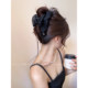 Full back of head cloud mesh clip for women 2025 new high-end hairdo shark clip large high-end hair accessories