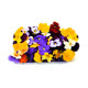 Fresh pansy fragrant wood golden willow buds, Qianye orchid, mint head, Mixed flower hotel with flowers and plants