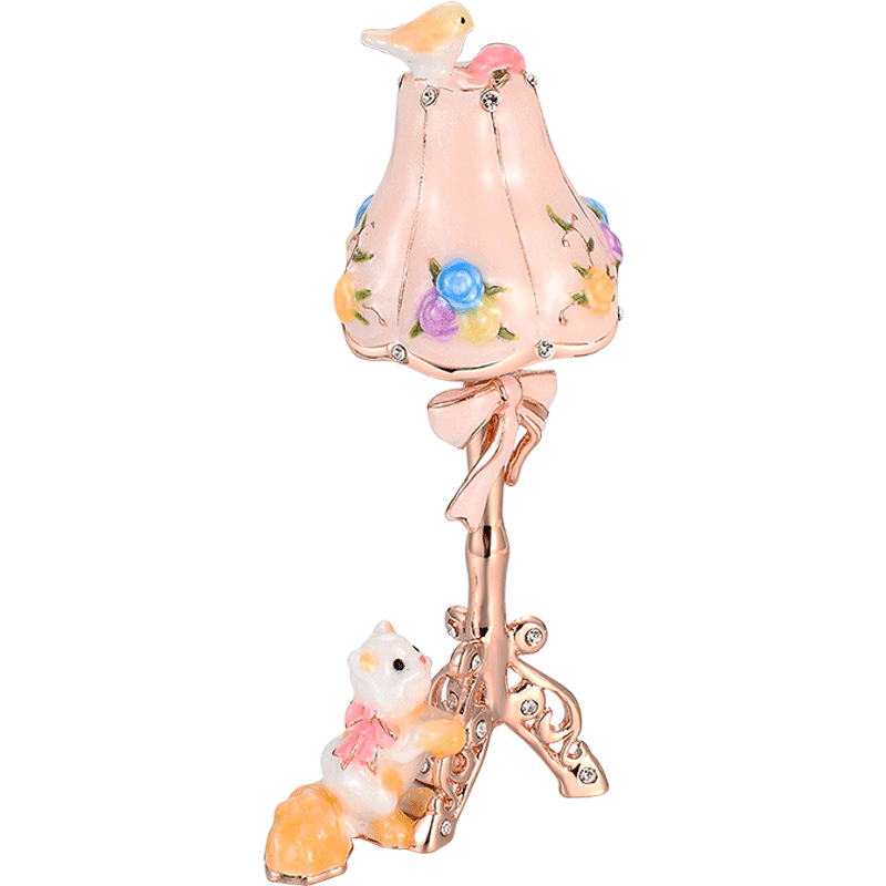 Japanese PICALS Cute Cat Table Lamp Creative Princess Jewelry Box Small Desktop Ornament Girls Birthday Gift