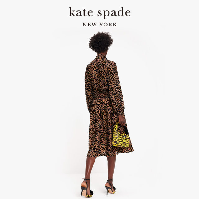 kate spadeks modern style leopard print short skirt for women light luxury commuting casual design sense for women