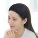 Lace wide-brimmed headband for women to cover white hair, summer breathable hairband, simple toothed anti-slip hairpin headgear