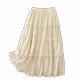 French ballet style lace cotton embroidery spliced ​​cake skirt mid-length A-line temperament sweet skirt