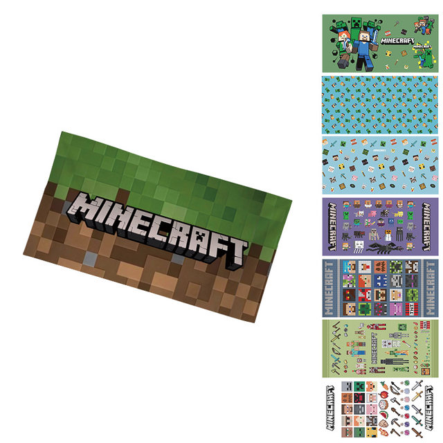
Game Minecraft Cartoon Cartoon Tile Cute Pixel Style Children's Sports Towel Bath Towel Beach Swimming Towel