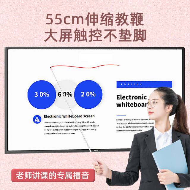 Yixiangsui H168 retractable pointer page-turning pen for teachers multifunctional ppt remote control pen suitable for seewo electronic whiteboard touch screen writing multimedia courseware control laser all-in-one machine stylus pen