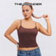 The Blender solid color seamless knitted fixed breast pad beautiful back can be worn outside sexy camisole style for women
