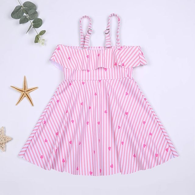 Children's swimsuits, girls one-piece shorts, summer hot princess skirt style children's swimsuits, hot spring swimsuits