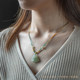 Jade Jade Pendant Hetian Jade Rope Gold Jade Pendant Lanyard Necklace Rope Pendant Rope Safety Buckle Braided Rope Women